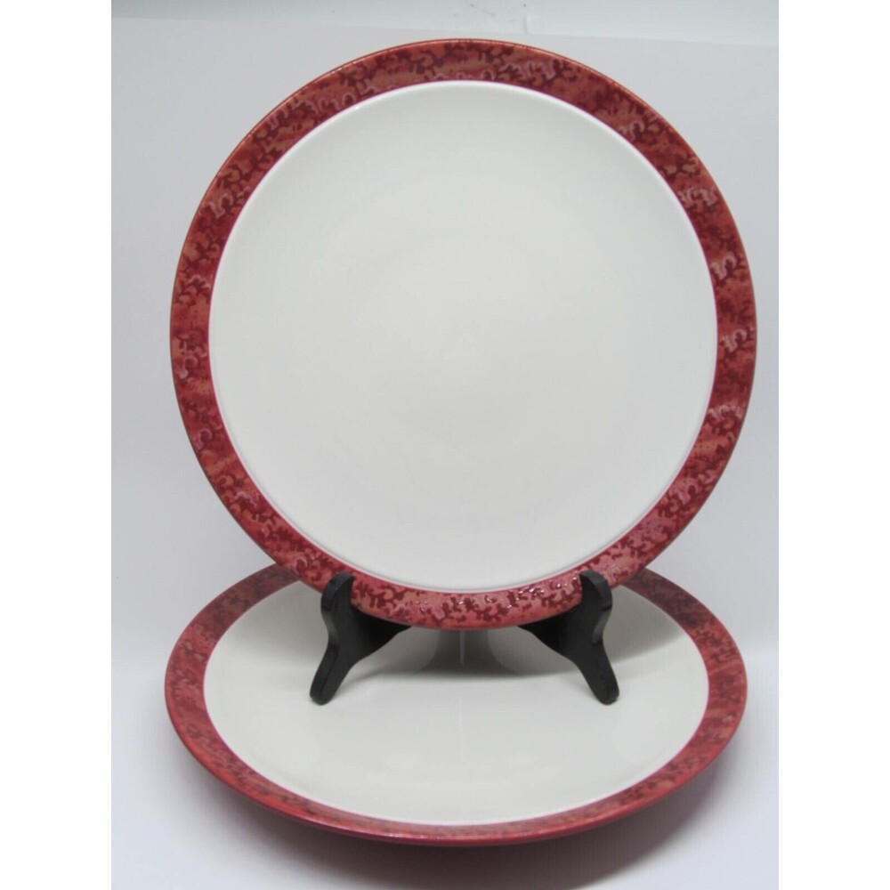Noritake Elements Coral 11" Dinner Plates Set of 2